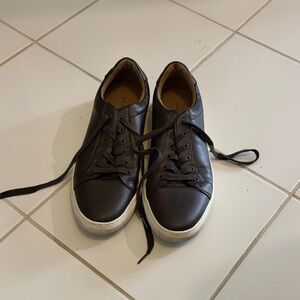 Banana Republic Brown Leather Sneakers with White Sole